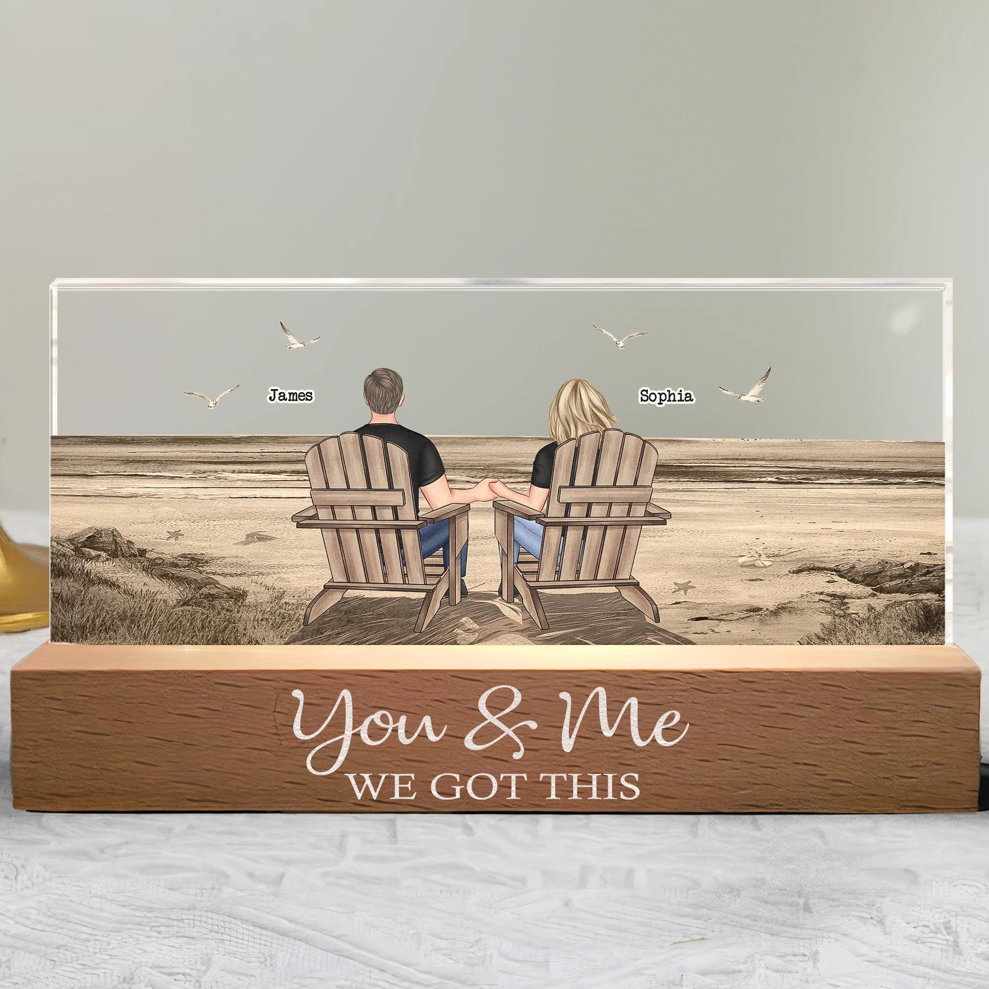 You & Me We Got This - Personalized LED Night Light - Image 3