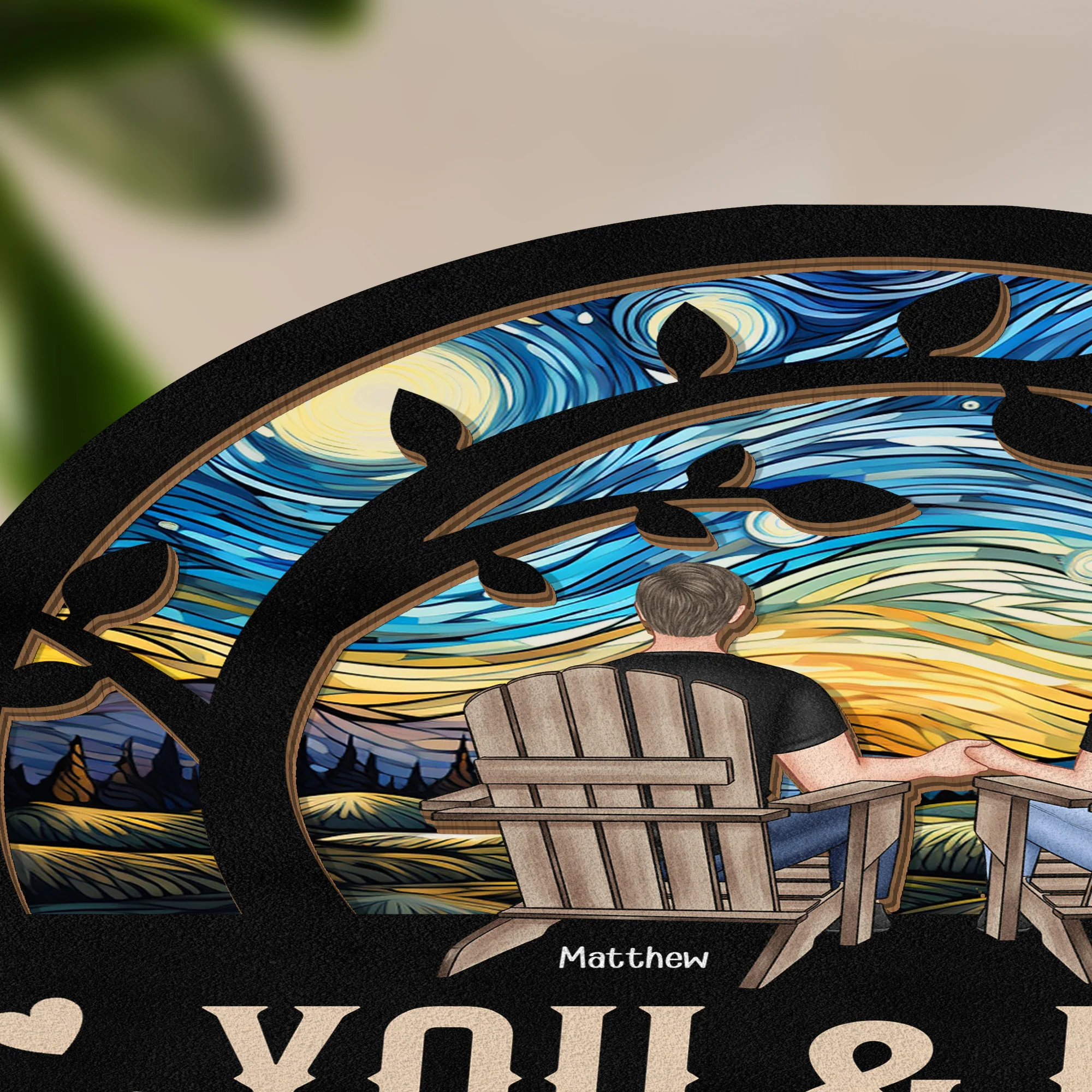 You & Me We Got This - Personalized Wood And Acrylic Night Light - Image 3