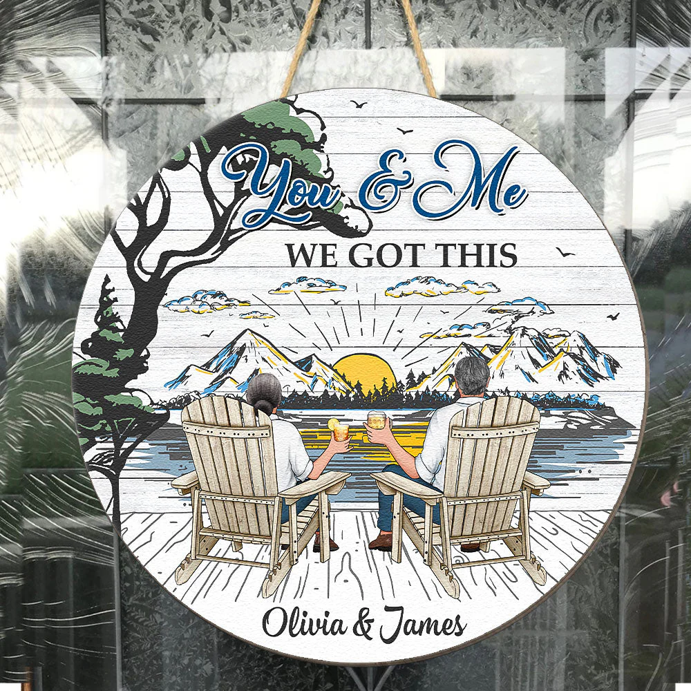 You & Me We Got This - Personalized Wood Sign - Image 4