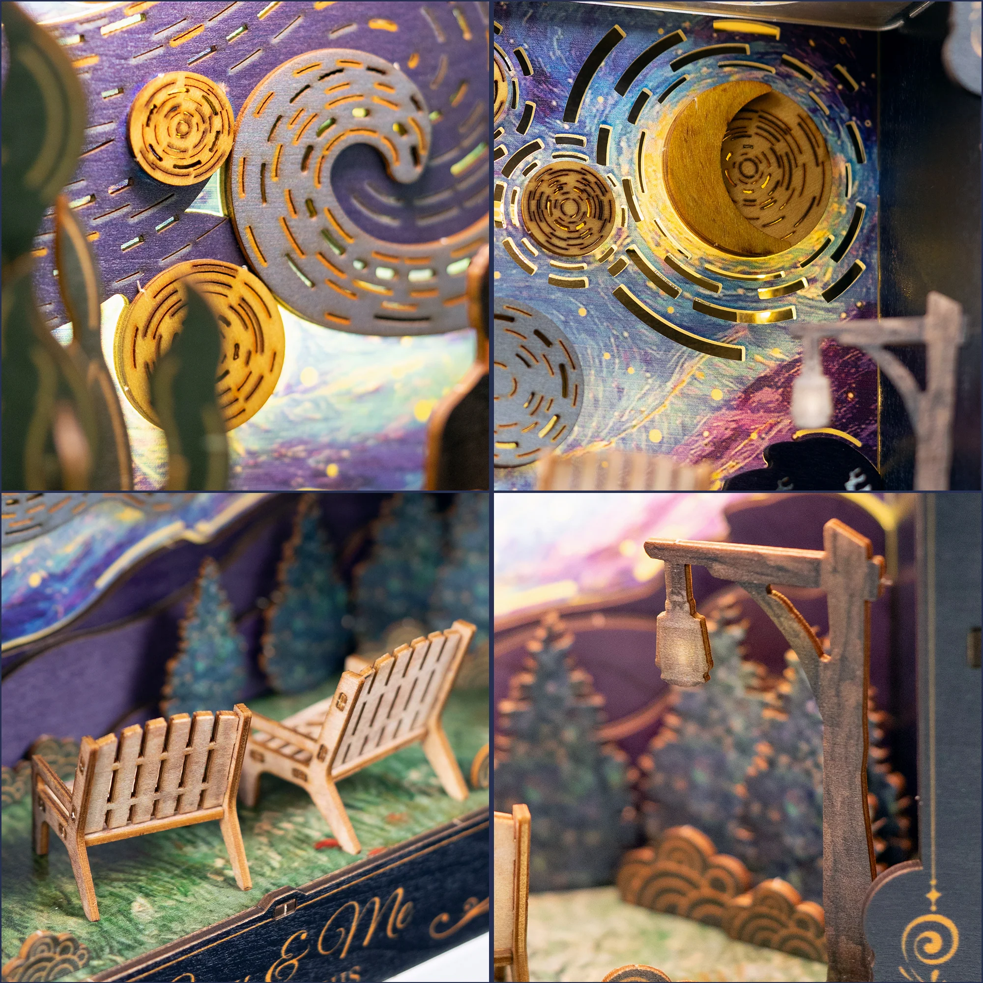 You & Me We Got This - Starry Night Theme - Personalized DIY Book Nook Kit - Image 4