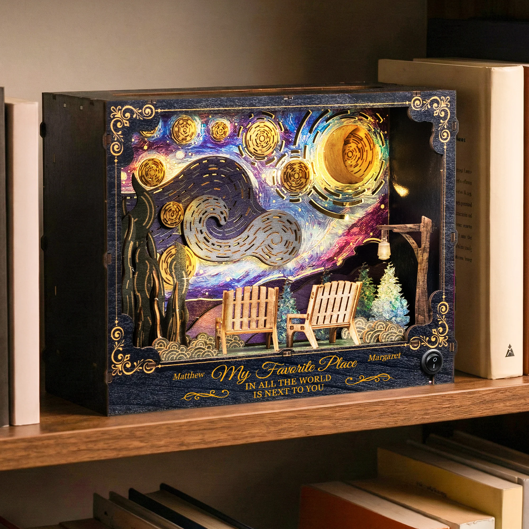 You & Me We Got This - Starry Night Theme - Personalized DIY Book Nook Kit - Image 5