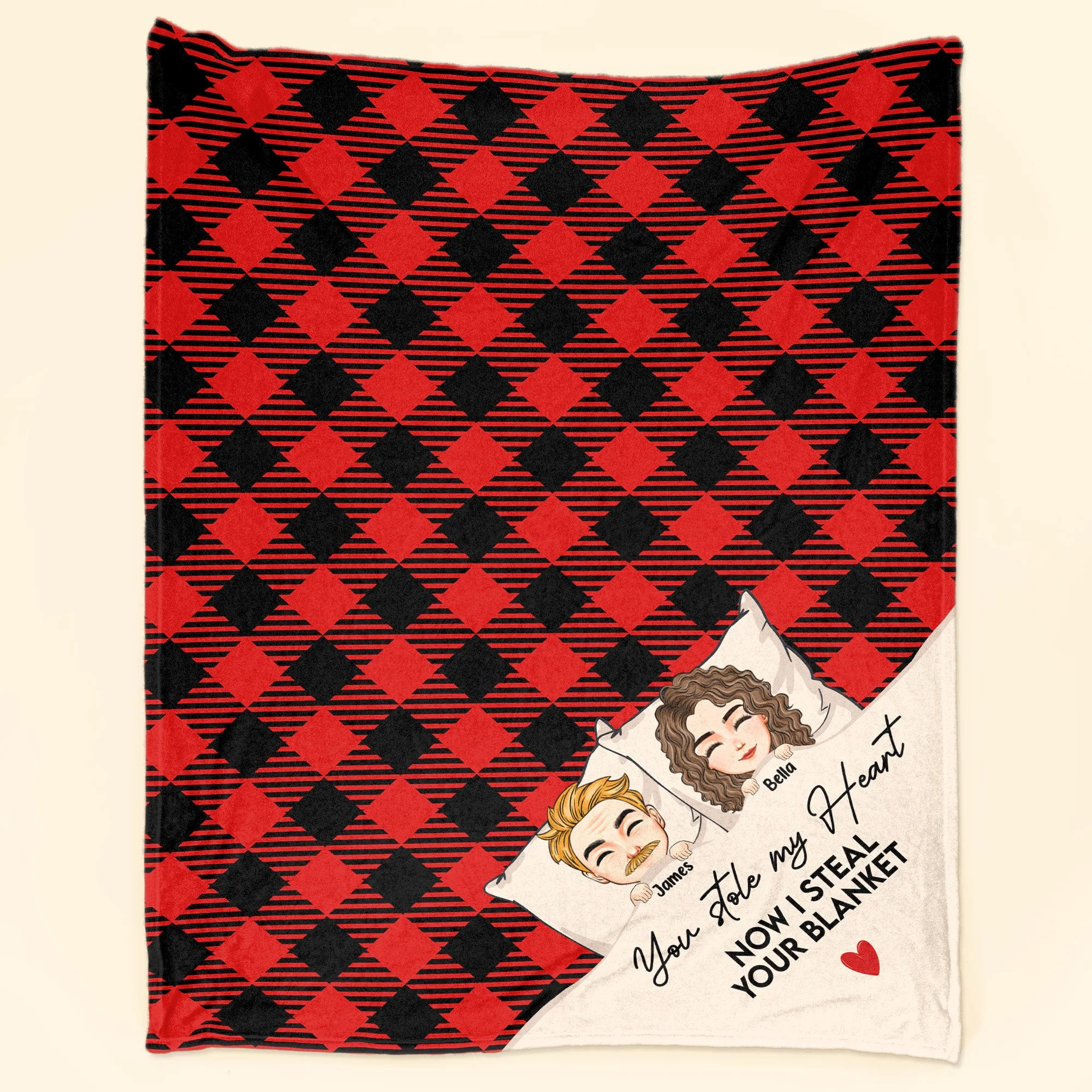 You Stole My Heart Now I Steal Your Blanket - Personalized Blanket - Image 6
