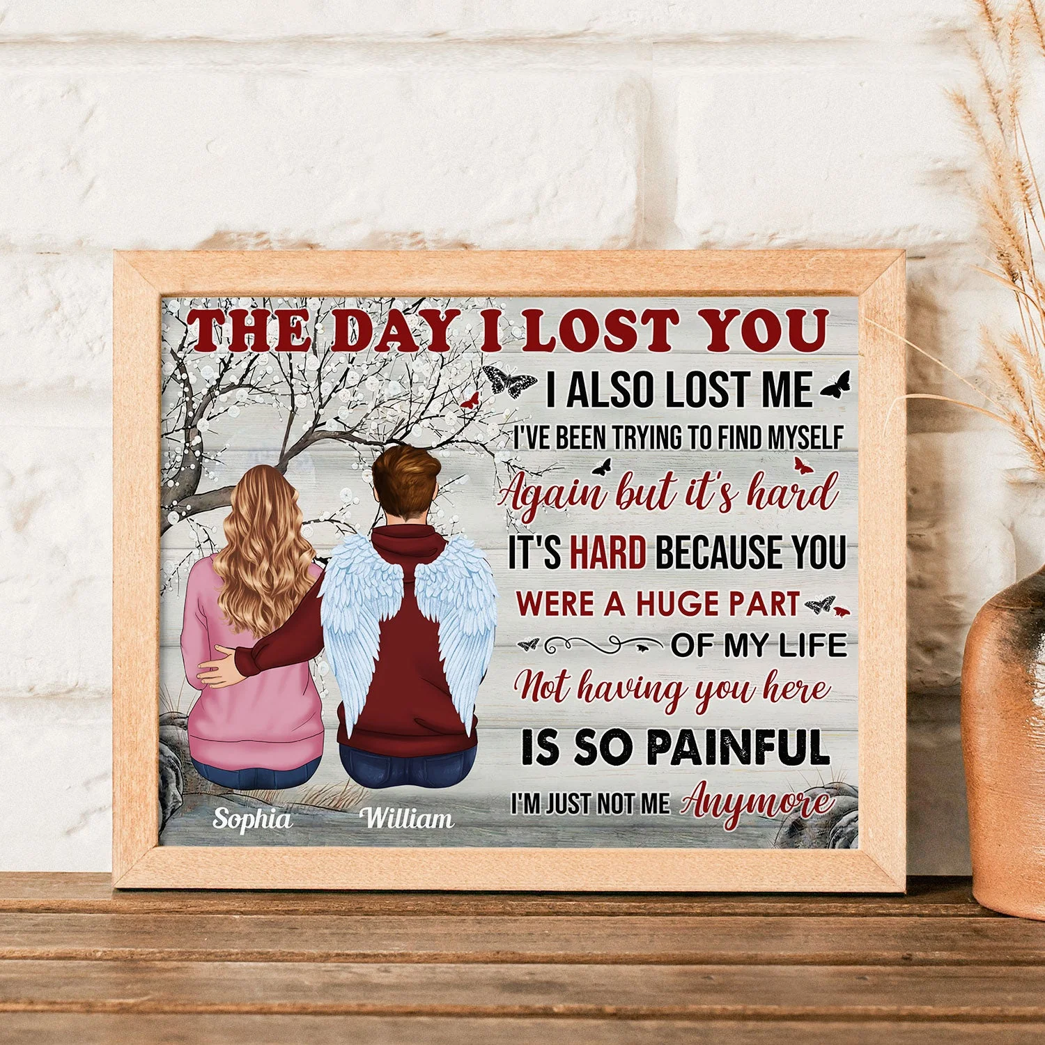 You Were A Huge Part Of My Life - Personalized Poster - Memorial Gift For Widow, Widowes - Image 4