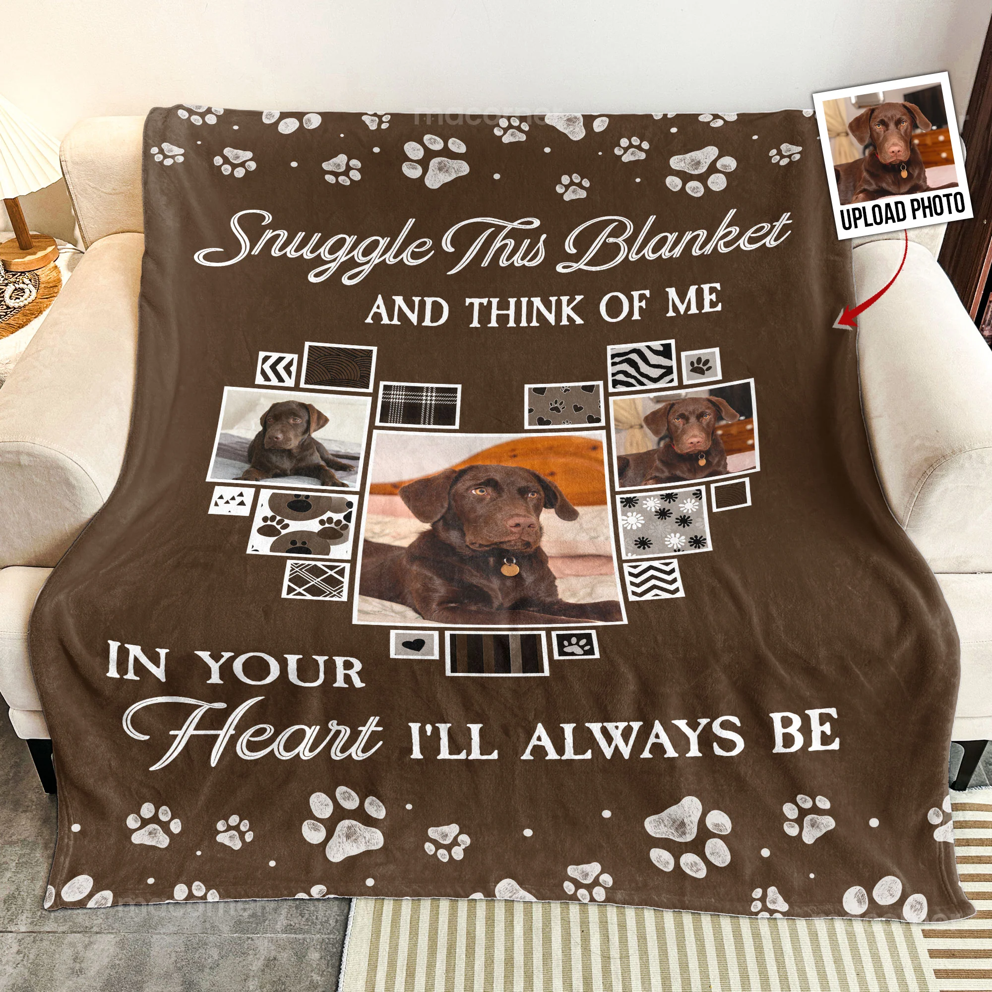 You Were My Favorite Hello Pet Loss - Personalized Photo Blanket - Image 2