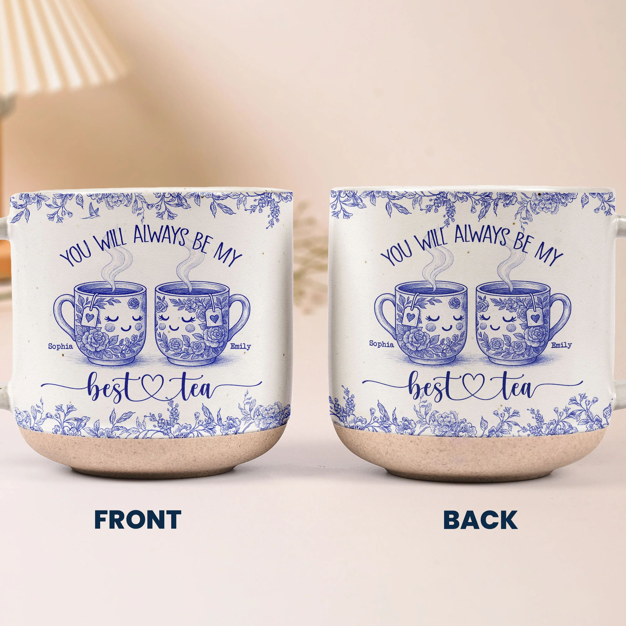 You Will Always Be My Best Tea - Personalized Pottery Mug - Image 4
