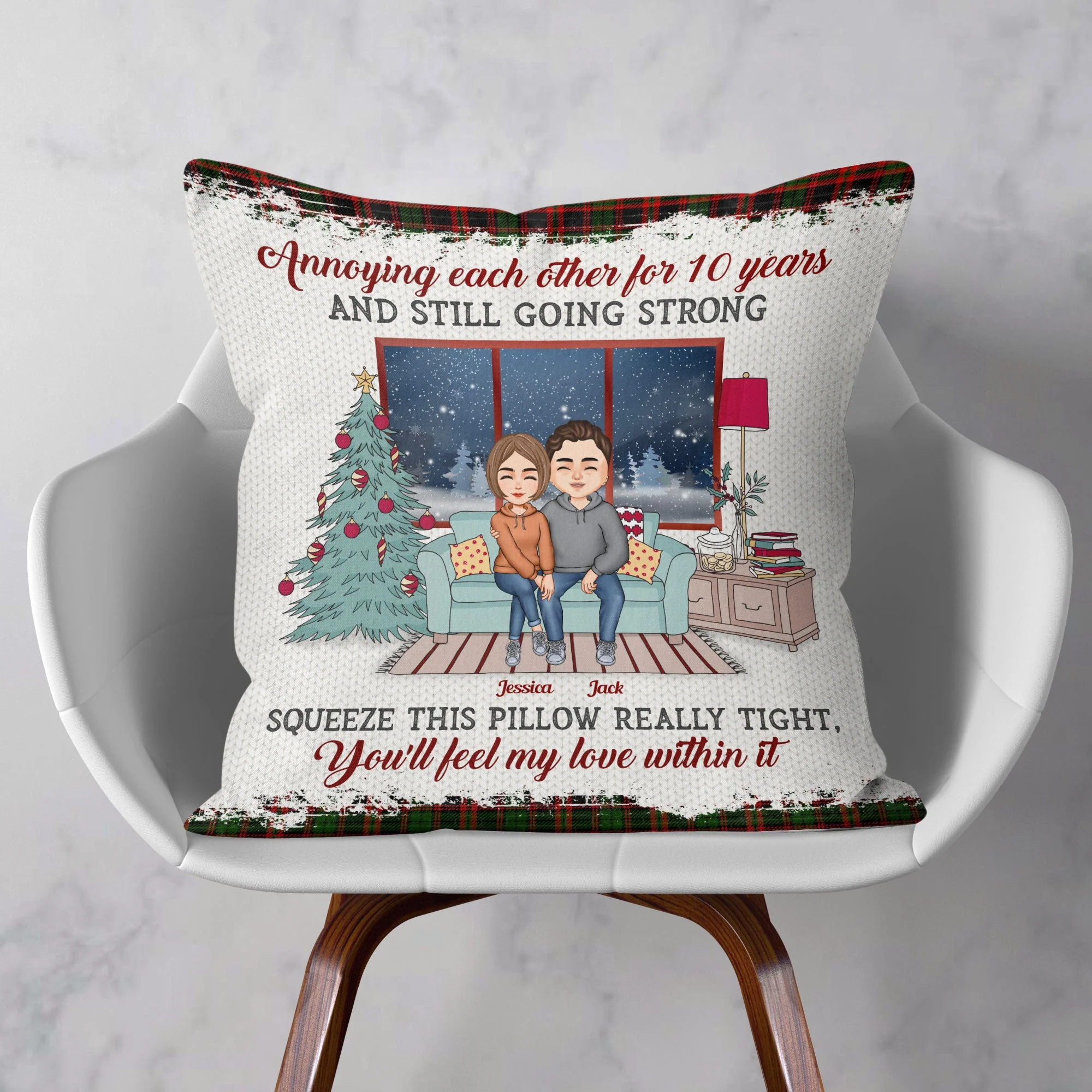 You Will Fill My Love Within' It - Personalized Pillow (Insert Included) - Christmas, Anniversary Gift For Life Partner, Husband, Wife, Lover - Image 2