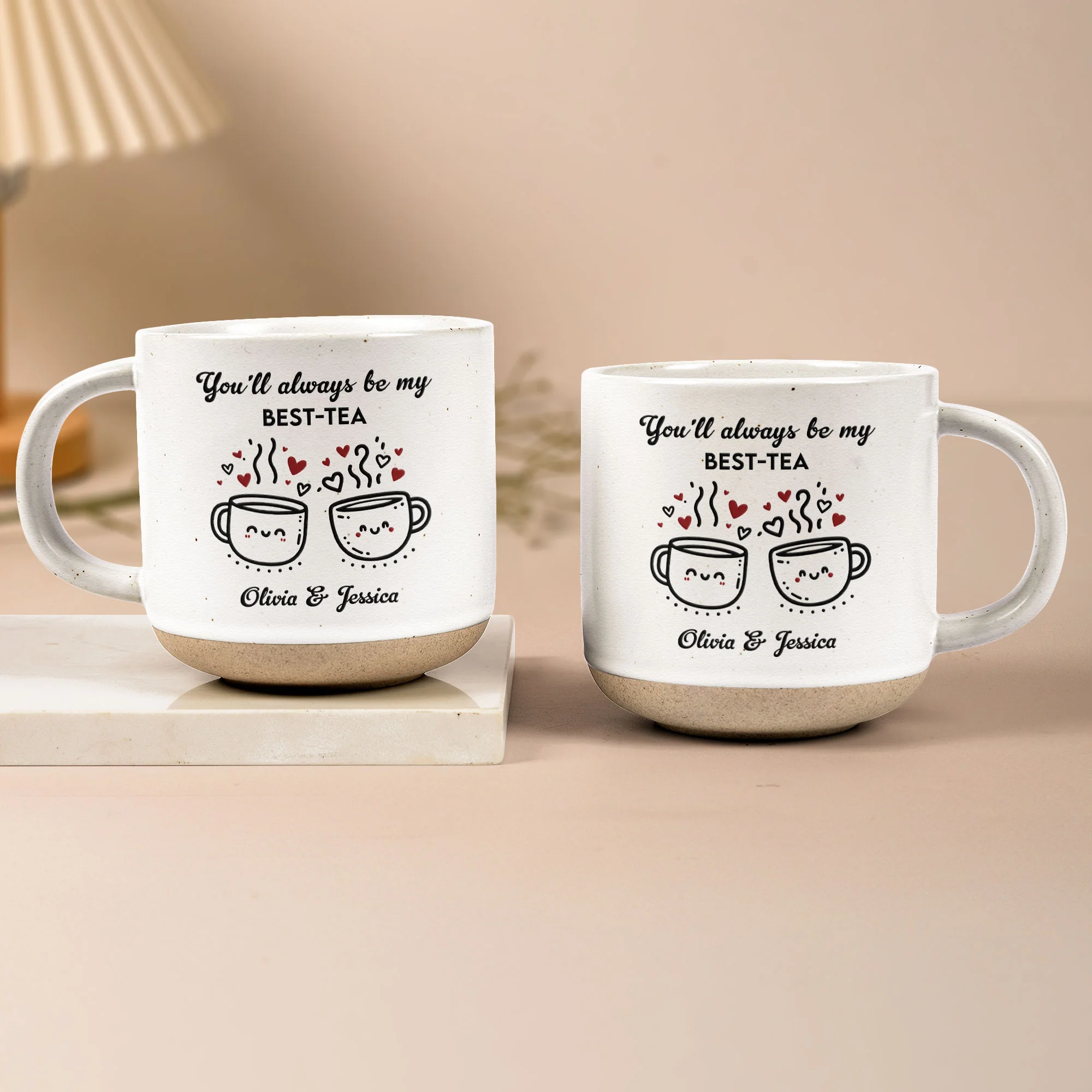 You'll Always Be My Best-Tea - Personalized Pottery Mug - Image 2