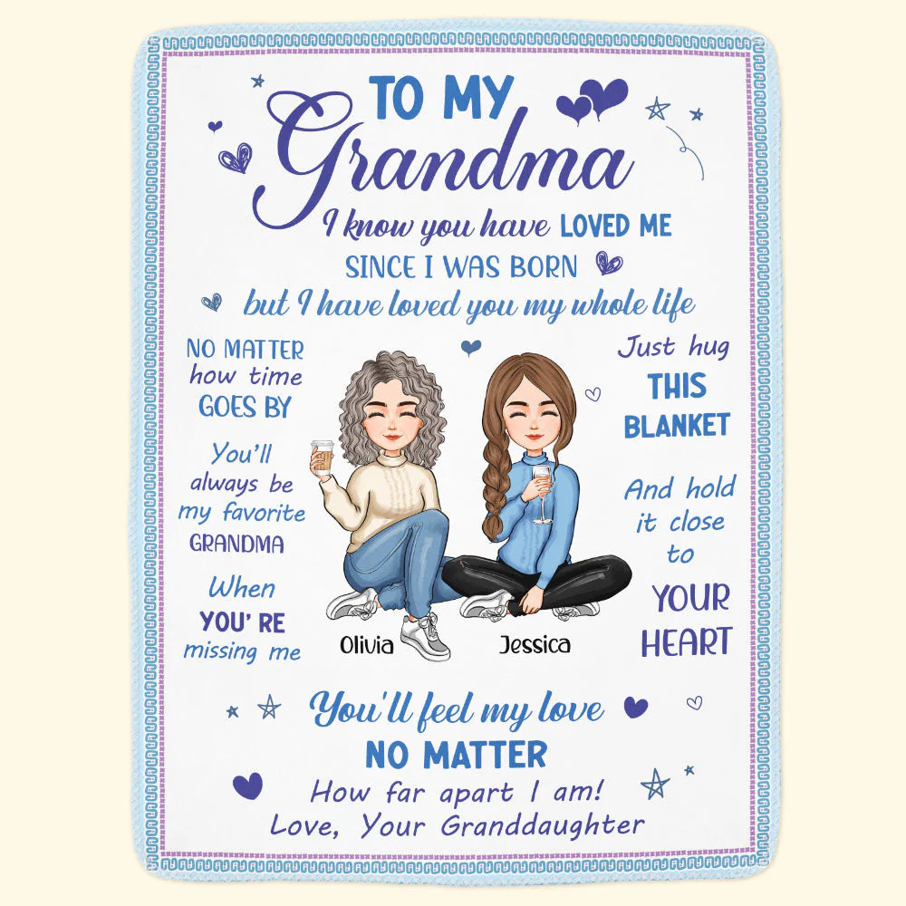 You'll Always Be My Favorite Grandma - Personalized Blanket - Image 3