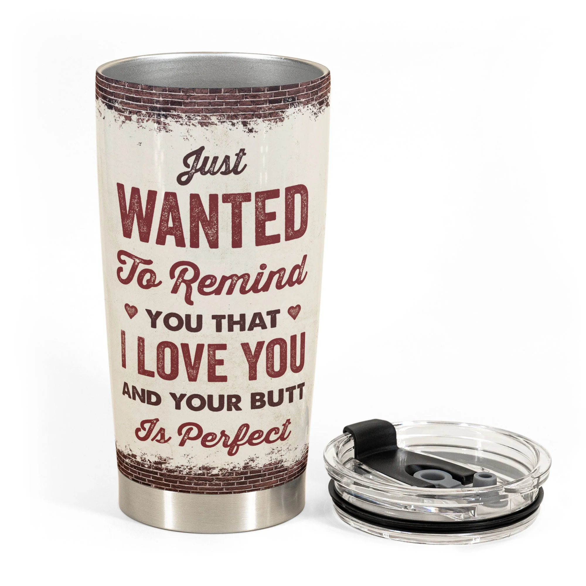 Your Butt Is Perfect - Personalized Tumbler Cup - Anniversary, Christmas Gift For Wife, Lover, Spouse, Woman - Image 3