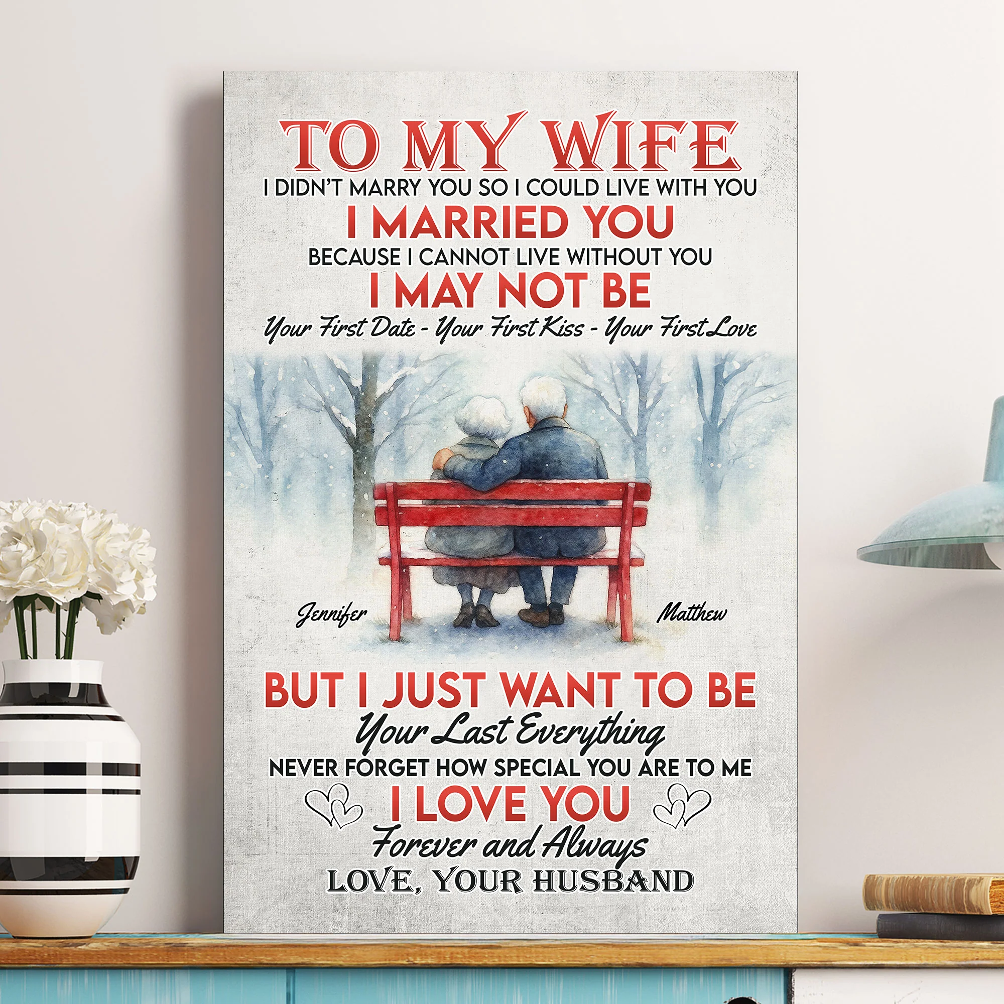 Your Last Everything I Love You Forever & Always - Personalized Poster - Image 2