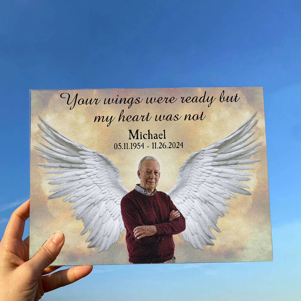 Your Wings Were Ready - Personalized Acrylic Photo Plaque - Image 5