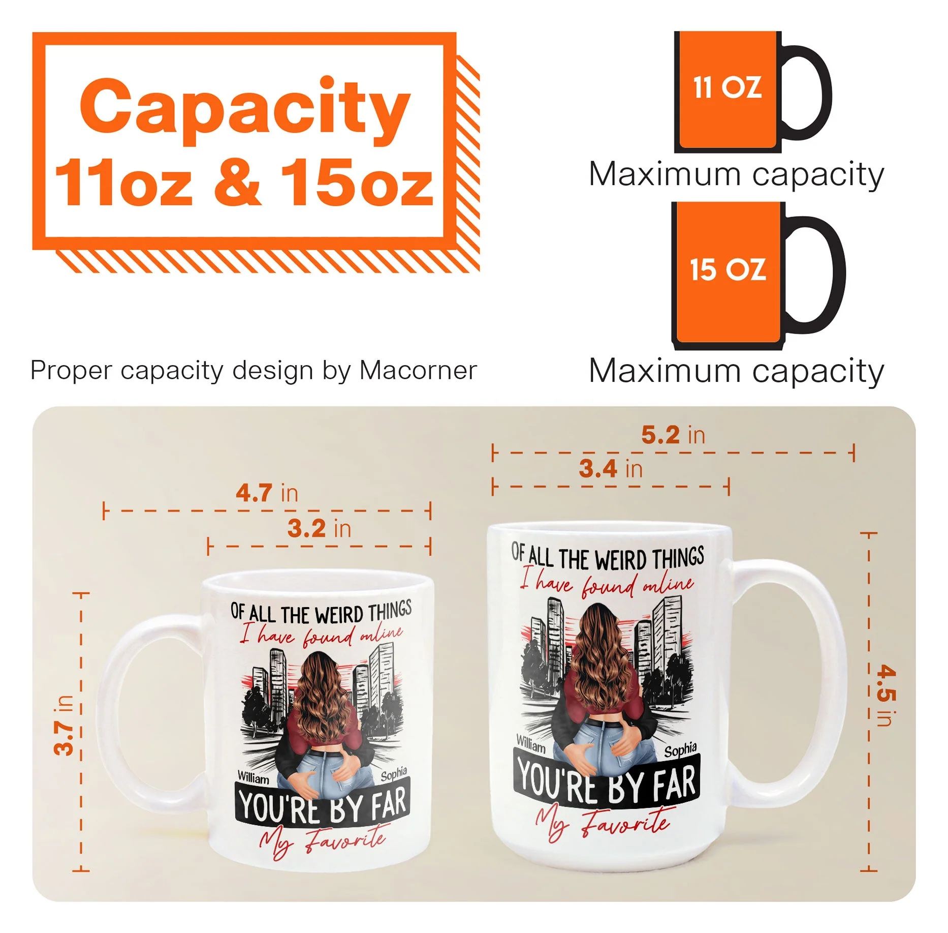 You're By Far My Favorite Couples - Personalized Mug - Image 7