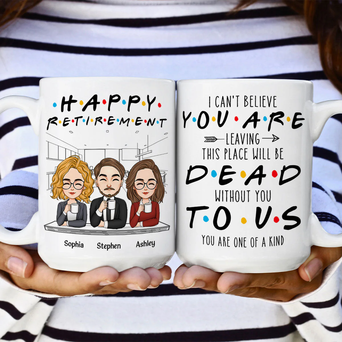 You're Dead To Us Funny Coworker Retirement - Personalized Mug - Image 8