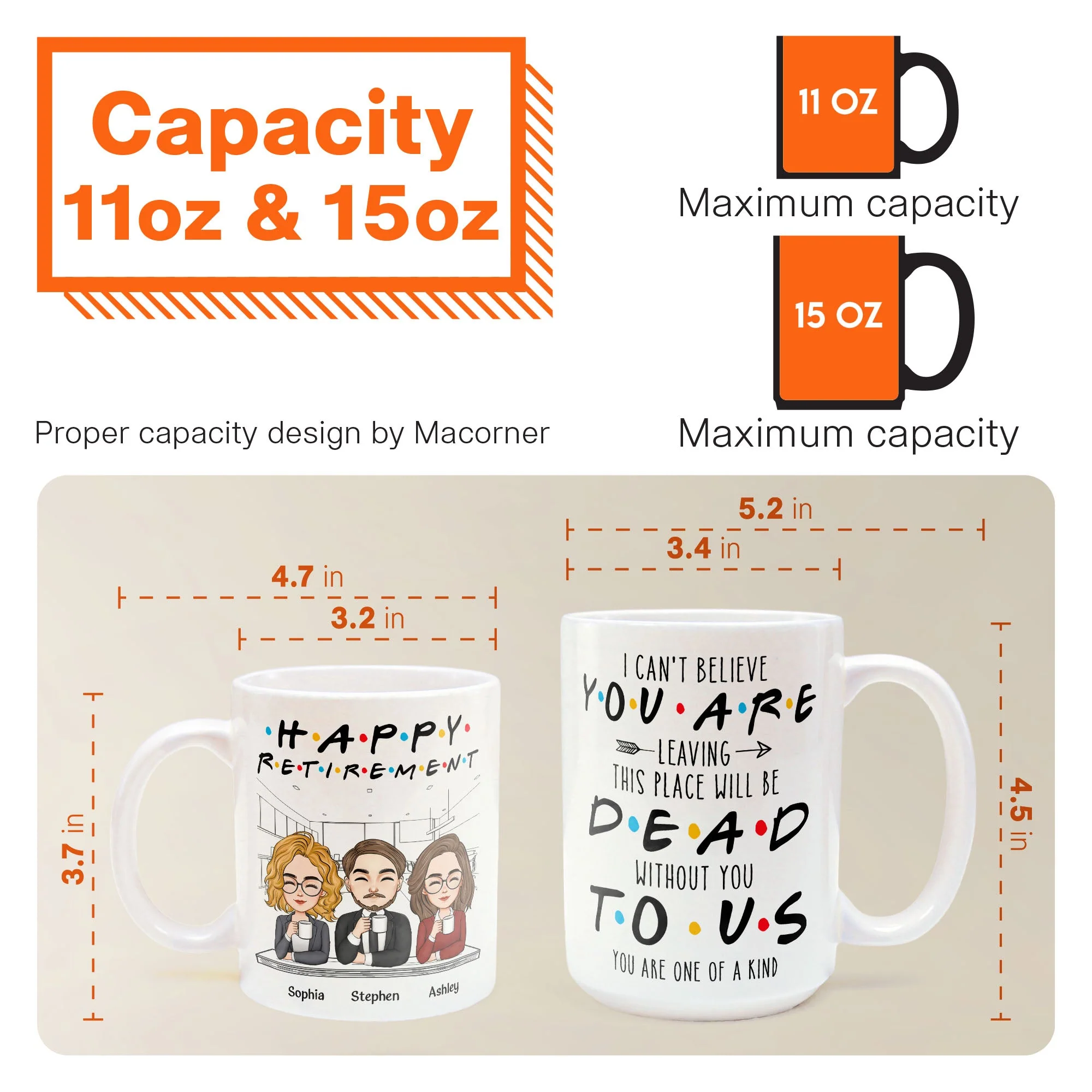 You're Dead To Us Funny Coworker Retirement - Personalized Mug - Image 9