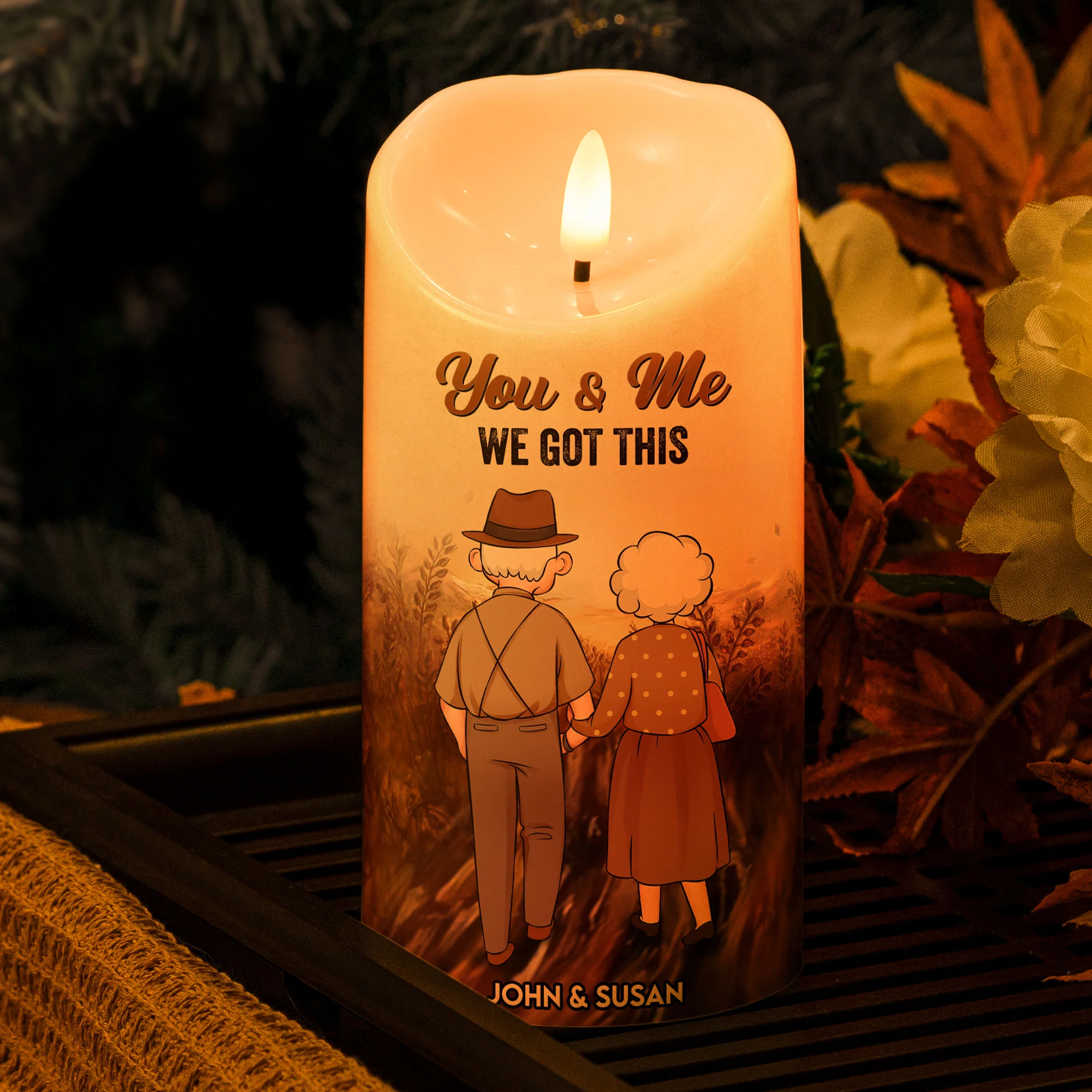 You're My Queen Forever - Personalized LED Candle - Image 2