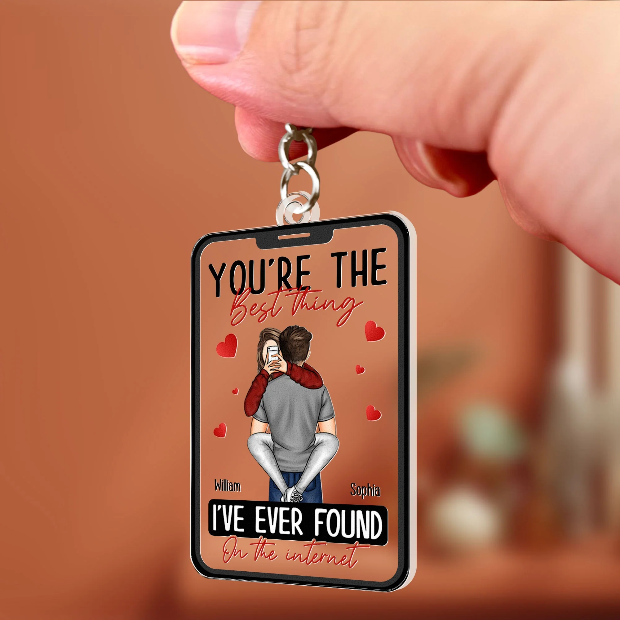 You're The Best Thing I've Ever Found On The Internet - Personalized Keychain - Image 3