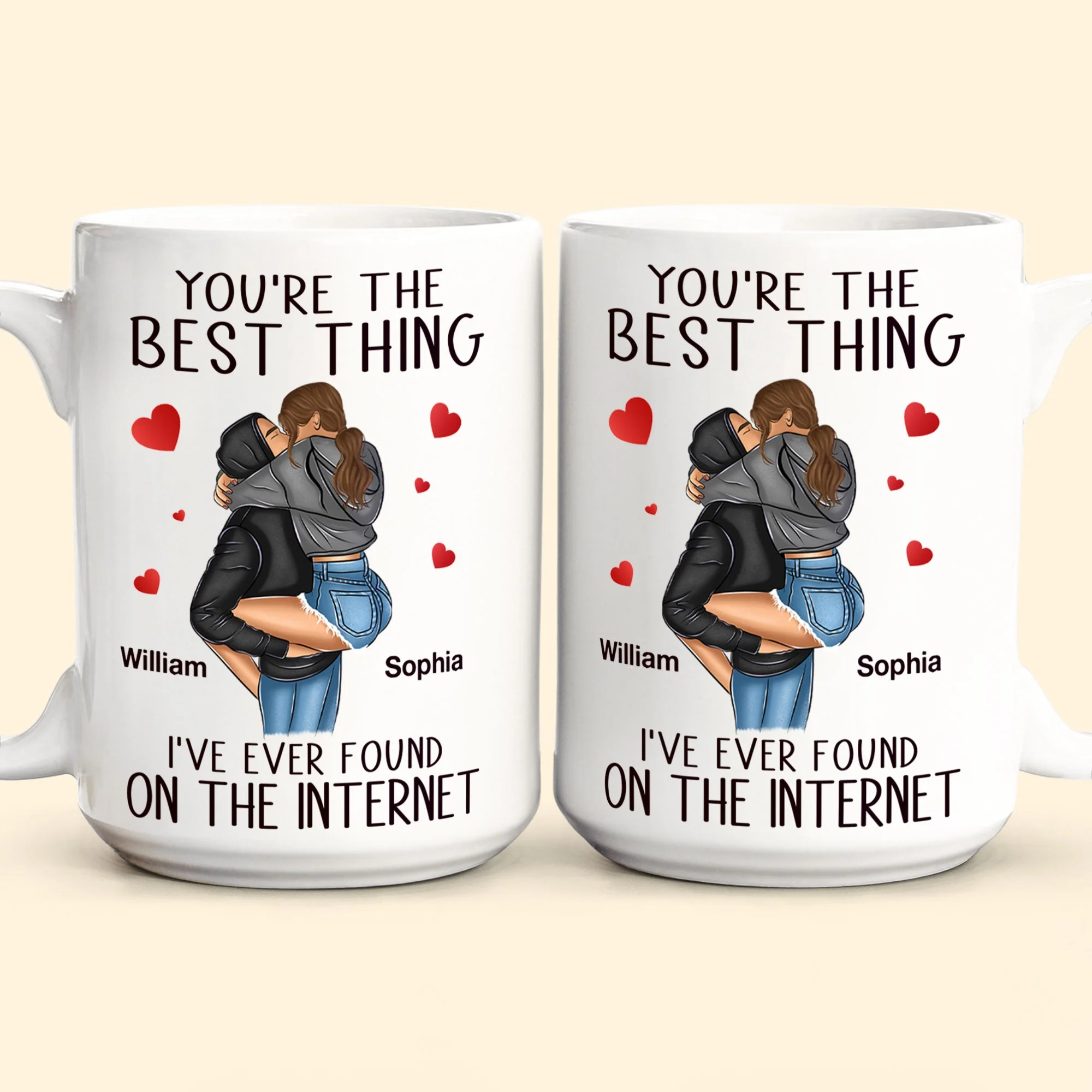 You're The Best Thing I've Ever Found On The Internet - Personalized Mug - Image 2
