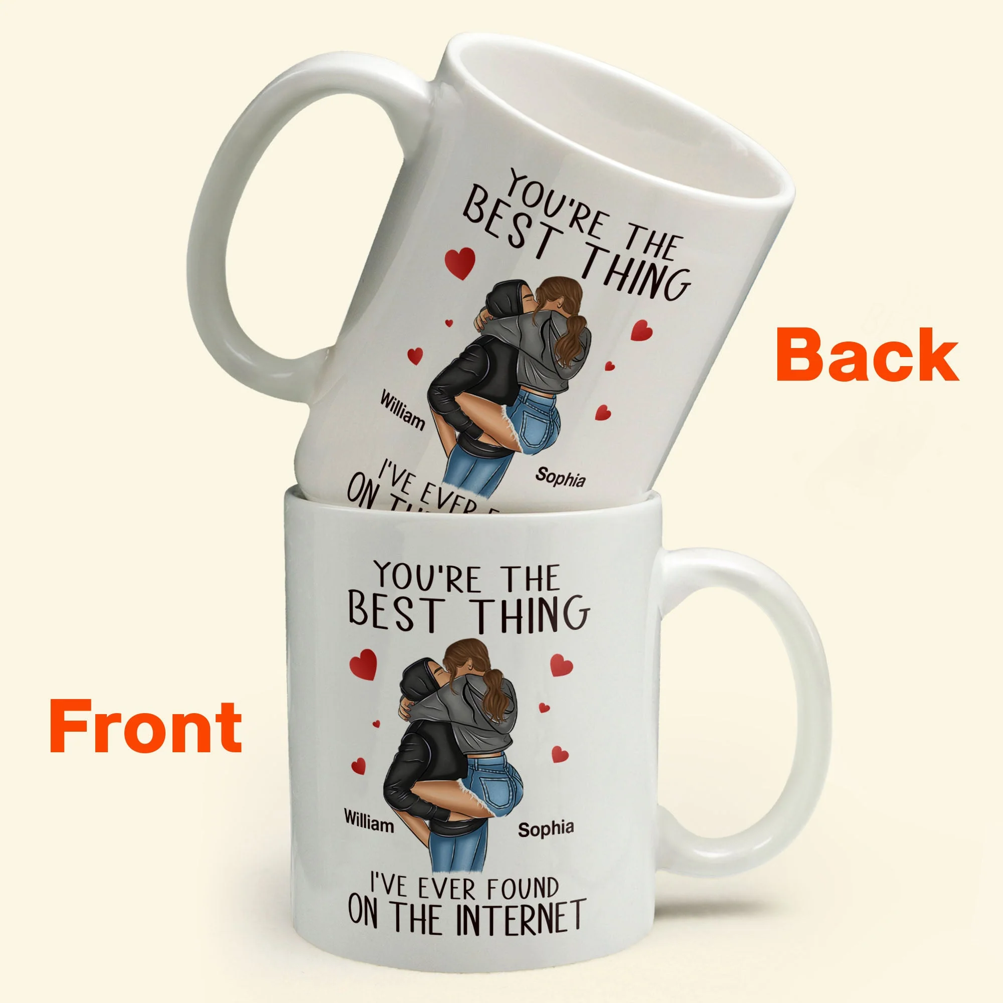 You're The Best Thing I've Ever Found On The Internet - Personalized Mug - Image 3