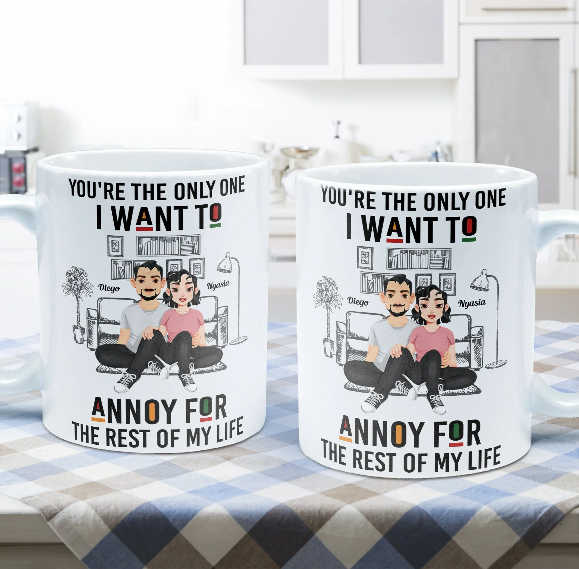 You're The Only One I Want To Annoy - Personalized Mug - Image 4