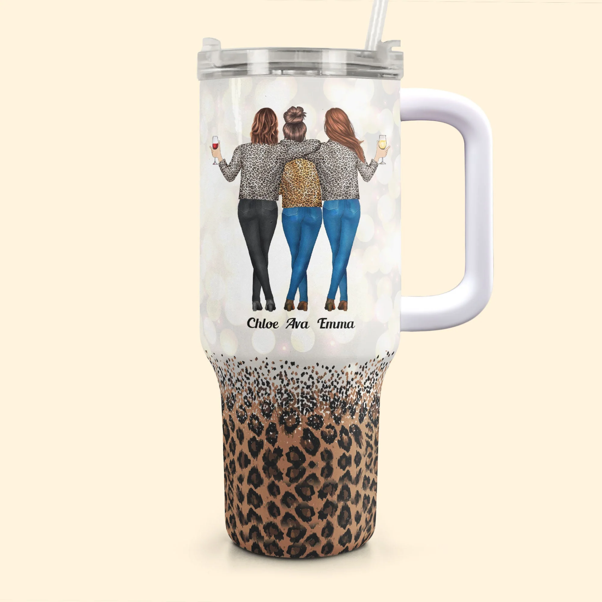 You're The She To My Nanigans - Personalized 40oz Tumbler With Straw - Image 2