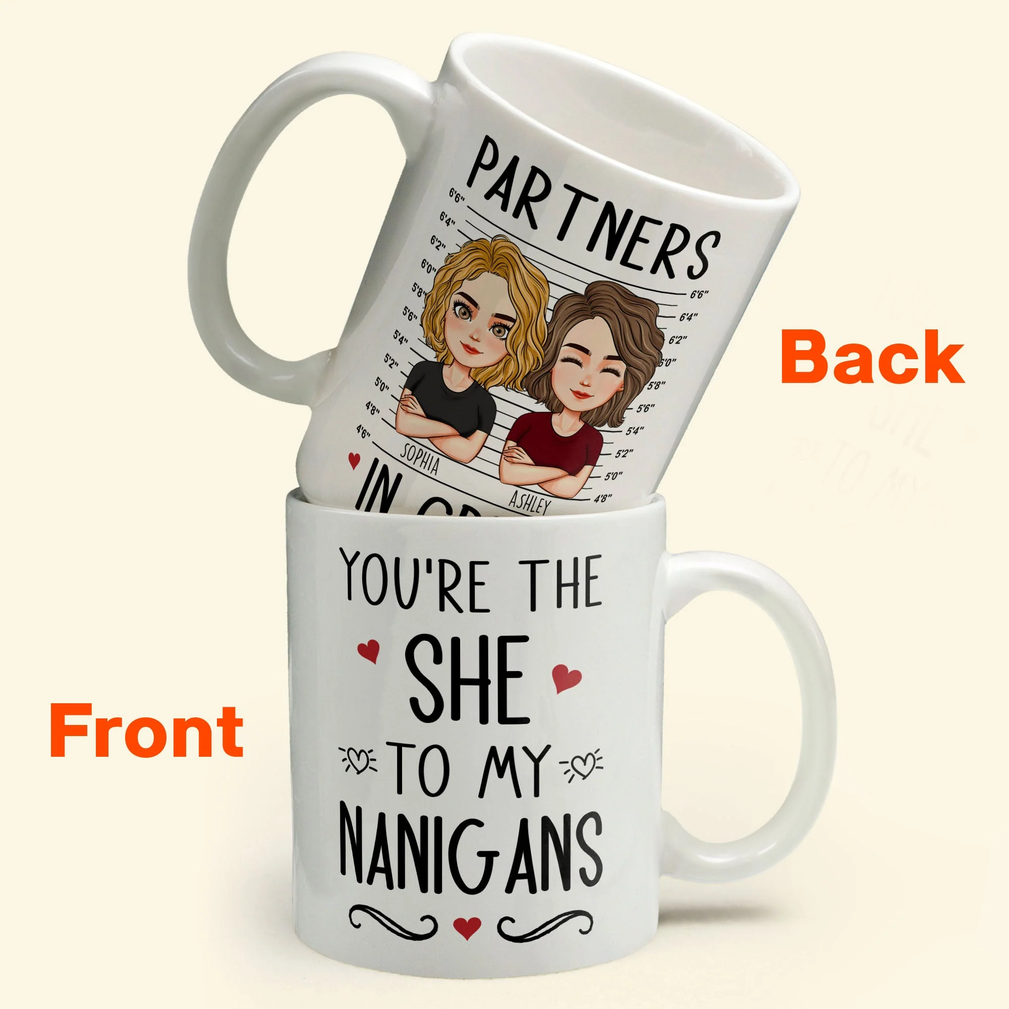 You're The "She" To My "Nanigans" - Personalized Mug - Image 3