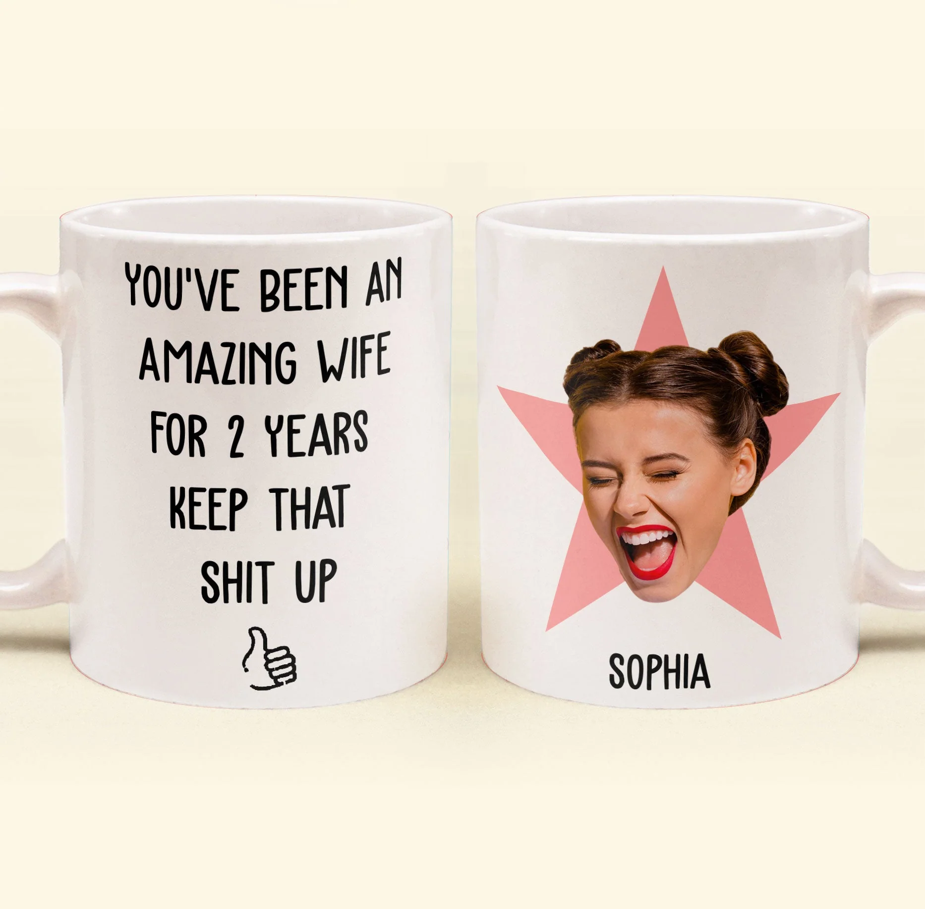 You've Been An Amazing Wife Funny Anniversary Gift - Personalized Photo Mug - Image 2
