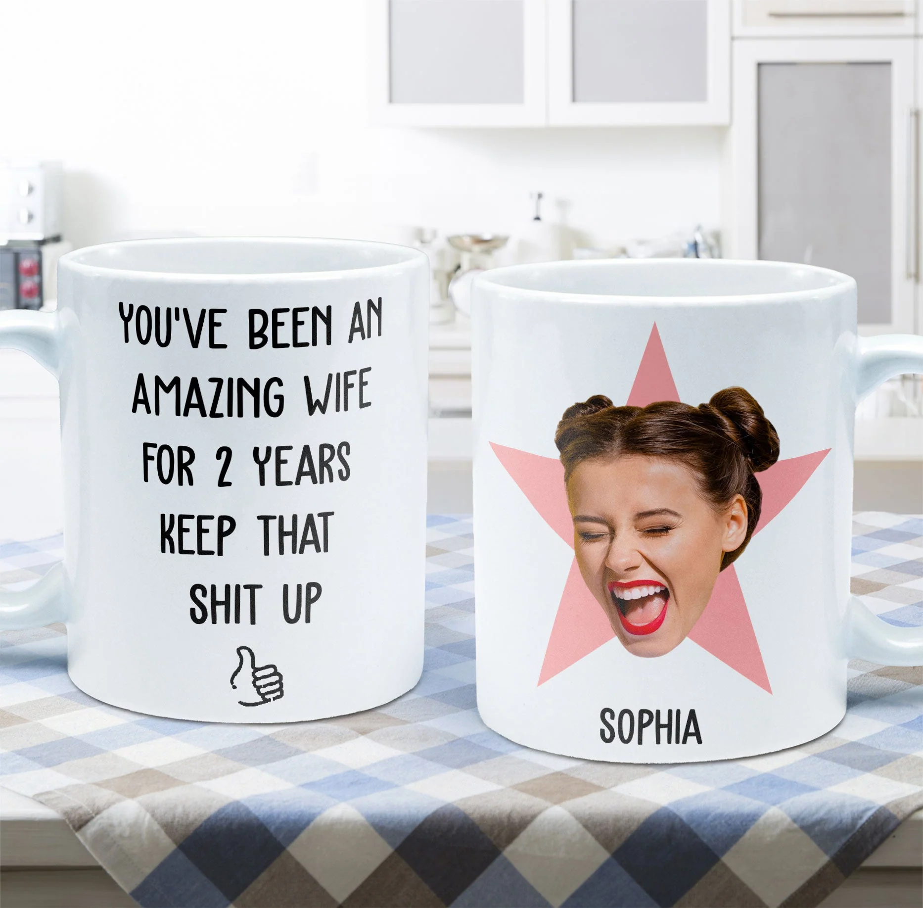 You've Been An Amazing Wife Funny Anniversary Gift - Personalized Photo Mug - Image 5