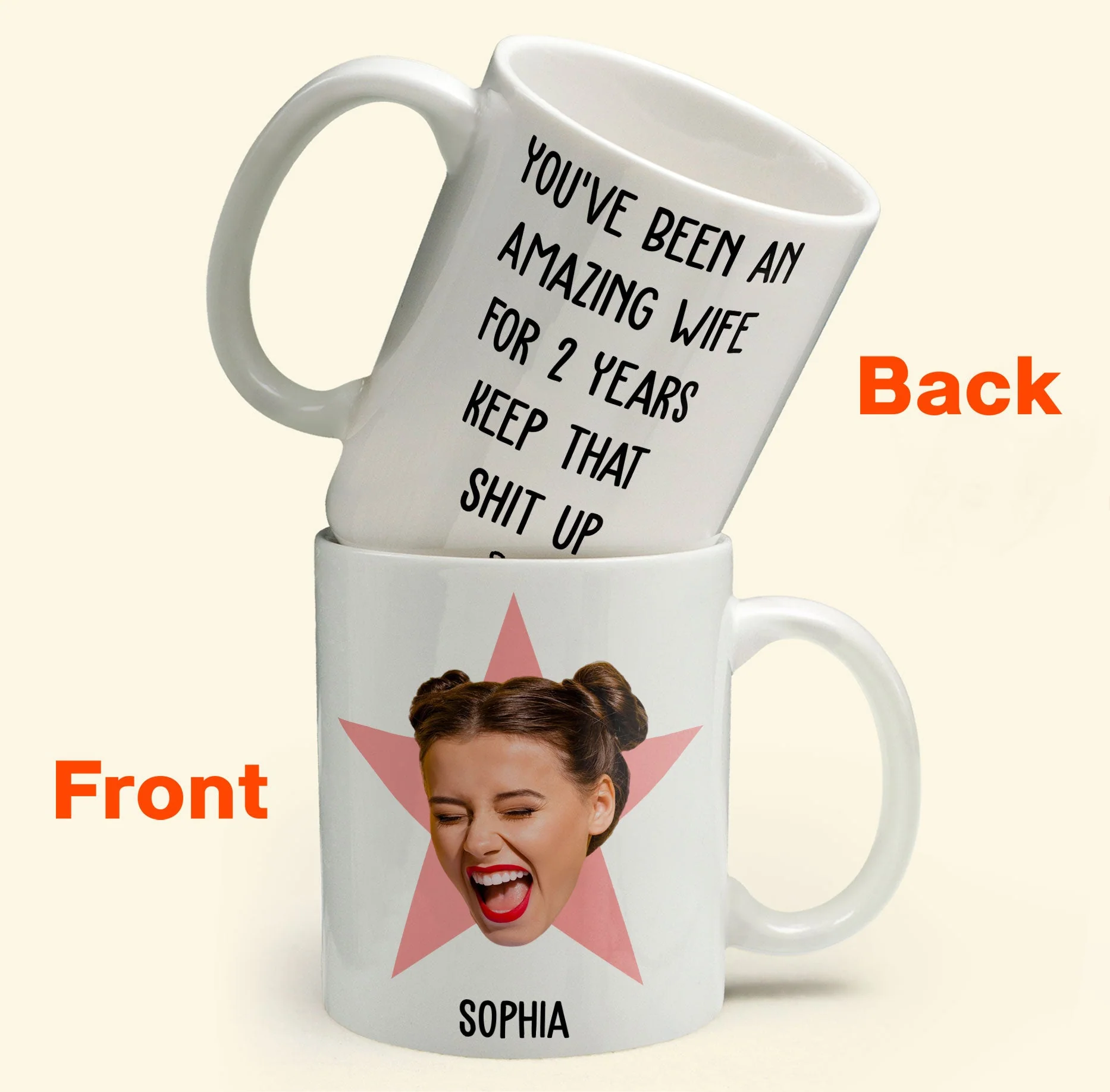 You've Been An Amazing Wife Funny Anniversary Gift - Personalized Photo Mug - Image 7
