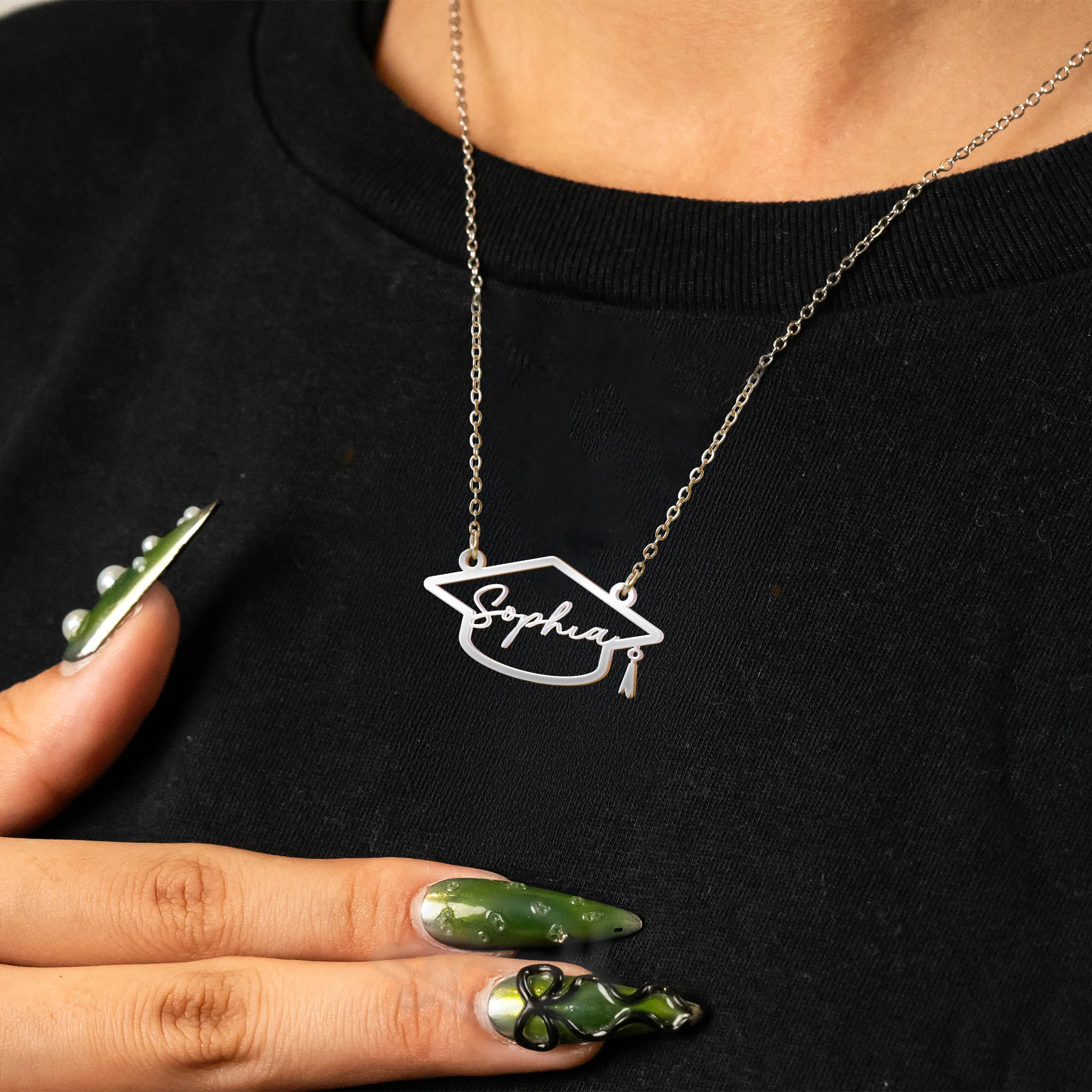You've Worked So Hard To Make Your Dreams Come True - Custom Name Necklace - Image 4