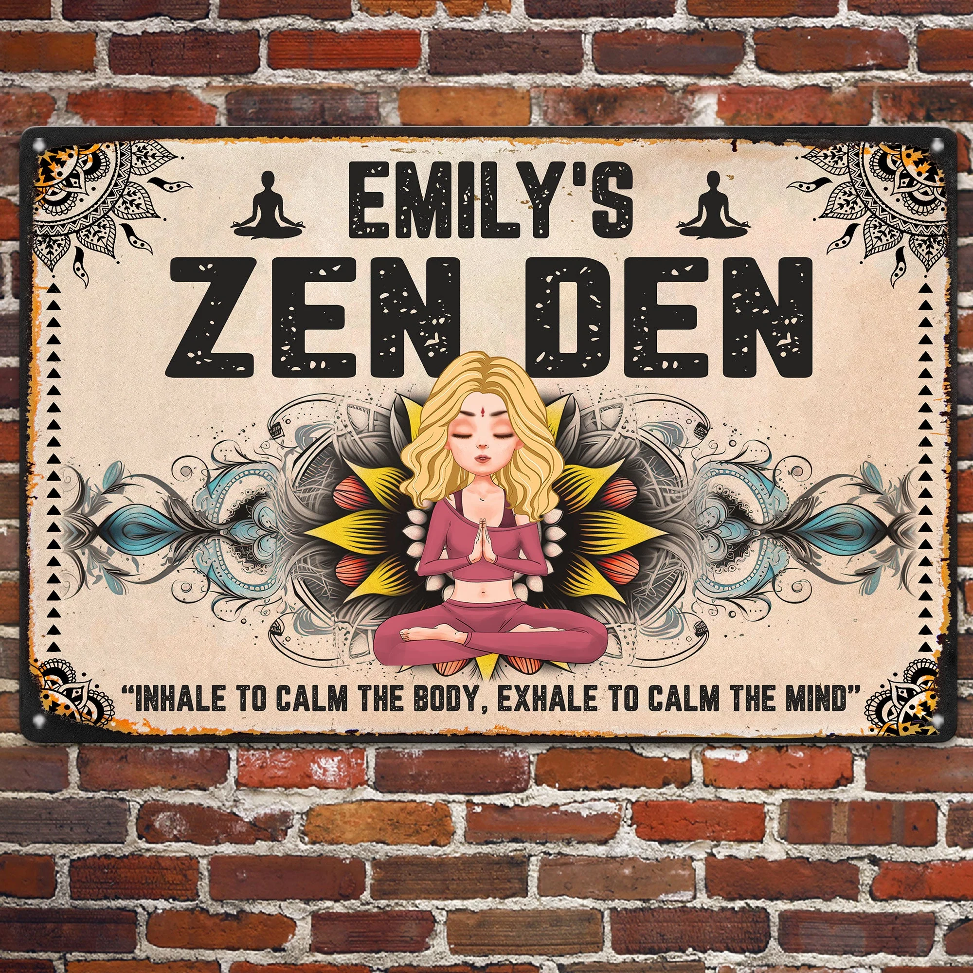 Zen Den - Personalized Metal Sign - Image 2