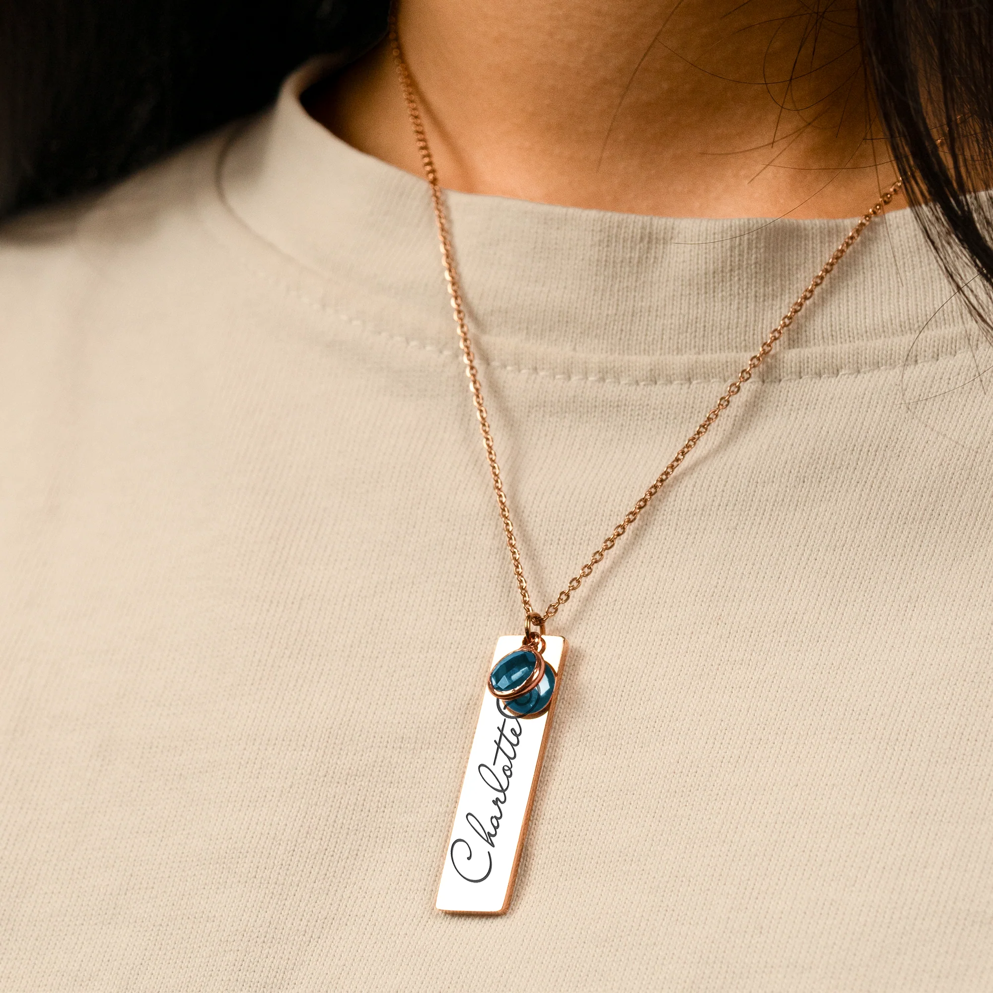 Zodiac Birthday Gift For Friend Daughter Family - Personalized Birthstone Necklace - Image 4