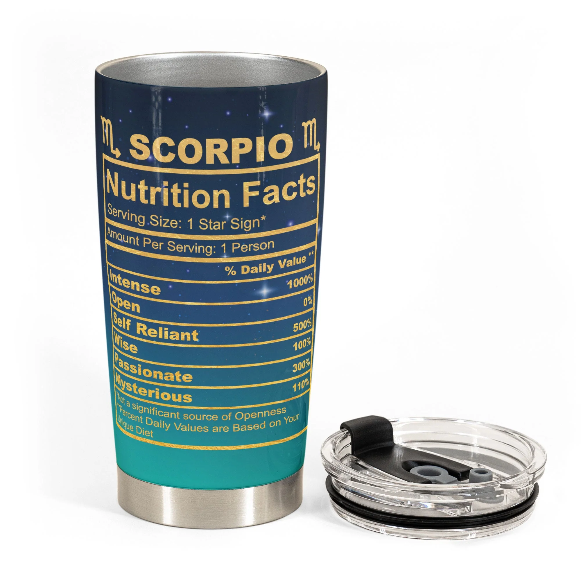 Scorpio Nutrition Facts - Personalized Tumbler Cup - Birthday Gift For Astrology Lovers, Gift For Daughter, Sister, Besties - Image 3