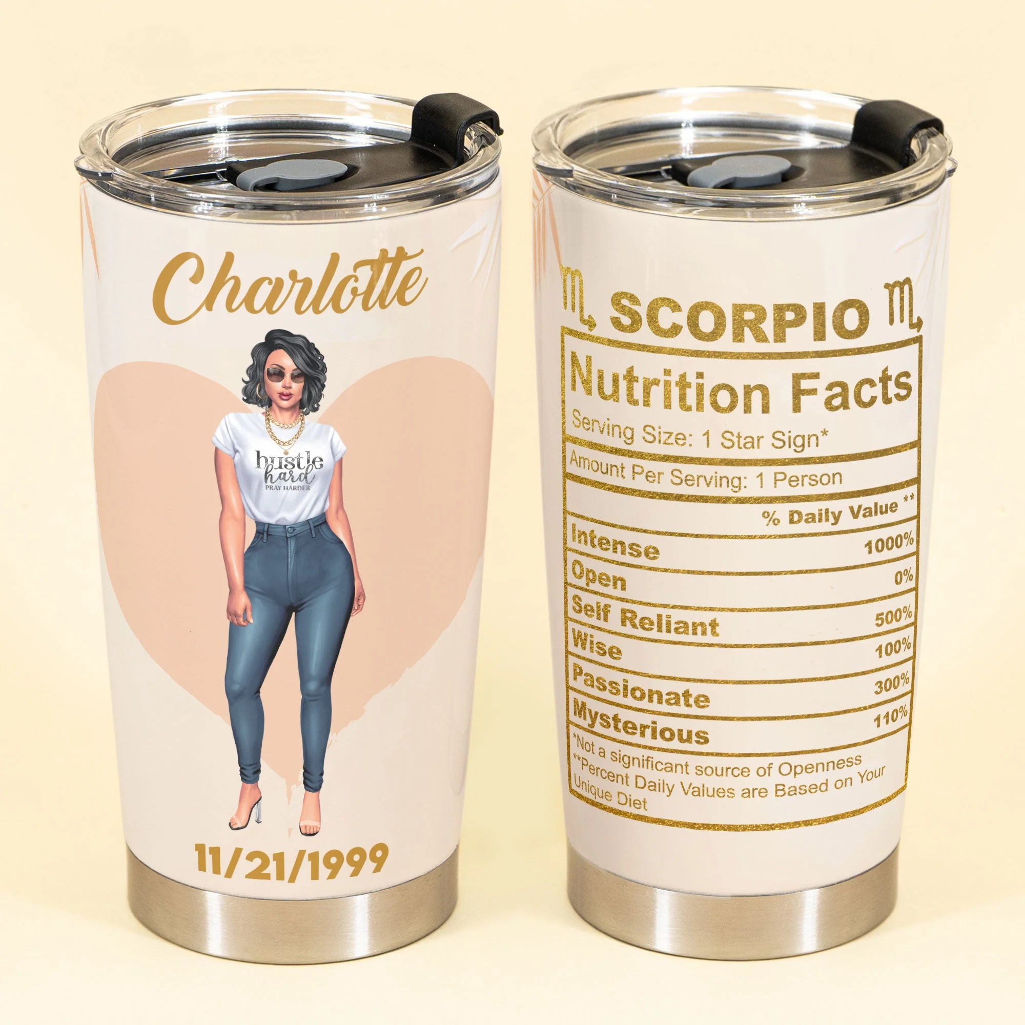 Zodiac Sign - Personalized Tumbler Cup - Image 2