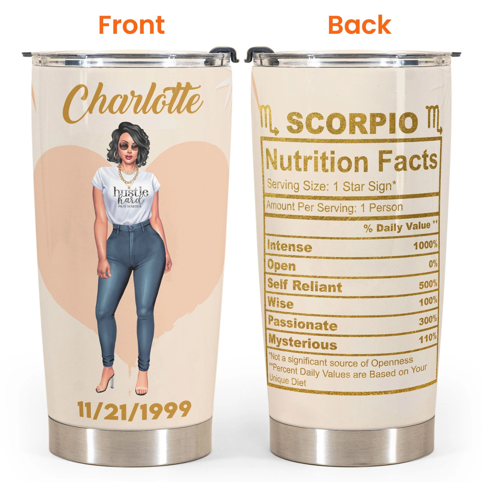 Zodiac Sign - Personalized Tumbler Cup - Image 4